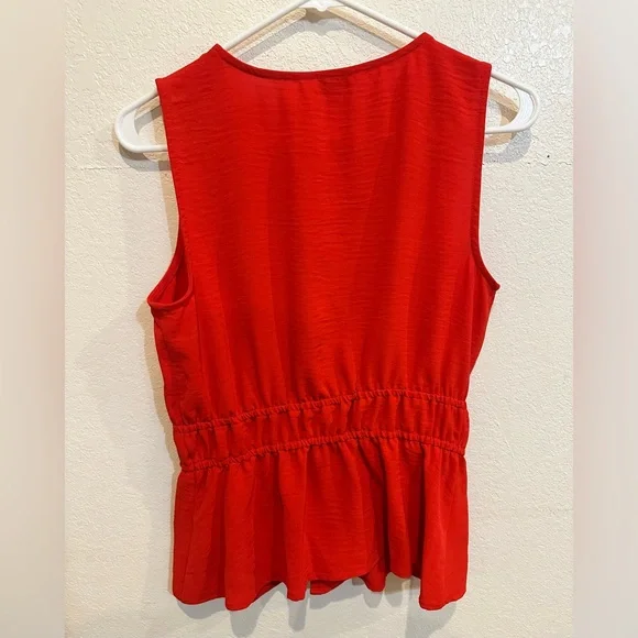 Nine West Red Sleeveless Blouse - Picture 5 of 10
